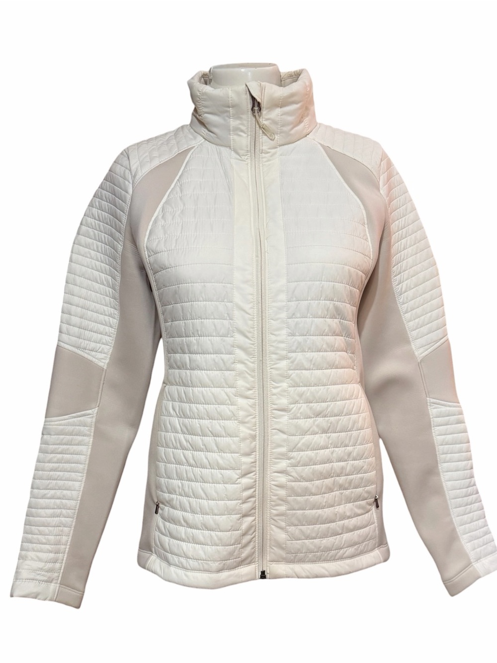 CALIA by Carrie Underwood thermal sweater jacket Ivory Size S